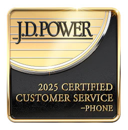 J.D. Power 2025 Certified Customer Service - Phone badge